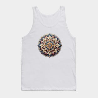 Abstract Geometric Color Mandala 6 Tank Top